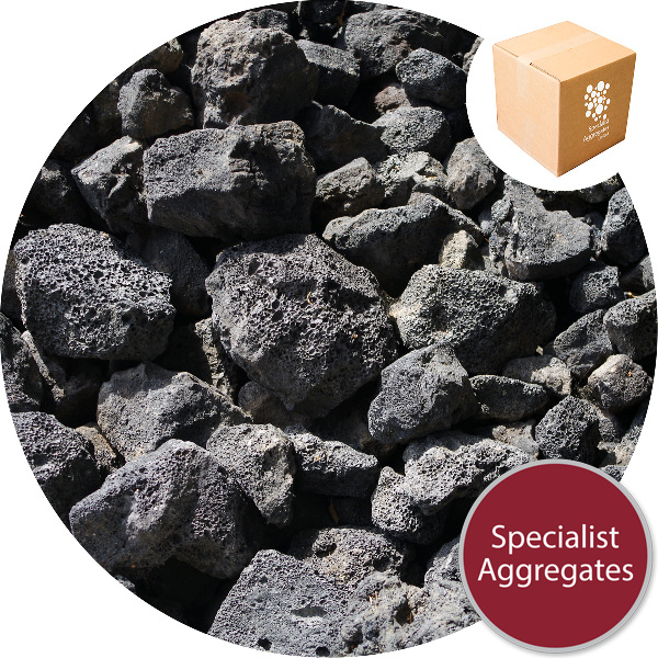 Volcanic Lava - Black Cobbles